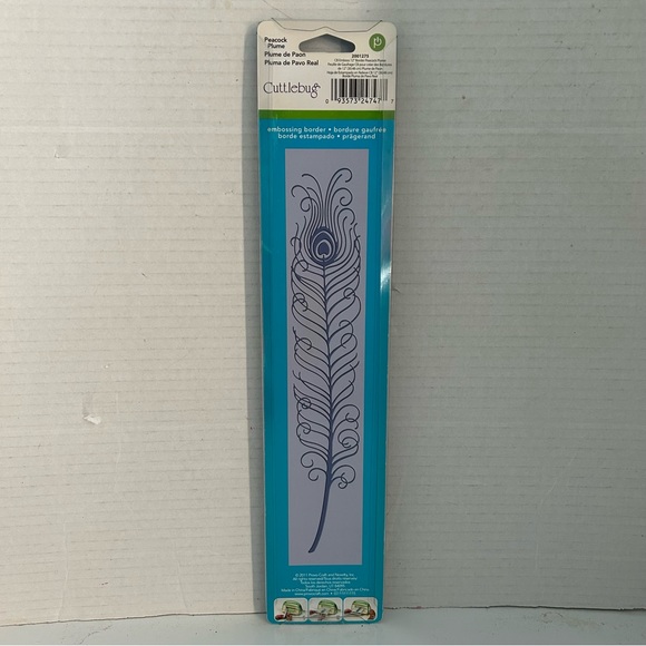 Cuttlebug 12 inches embossing border - PEACOCK PLUME - Picture 3 of 8